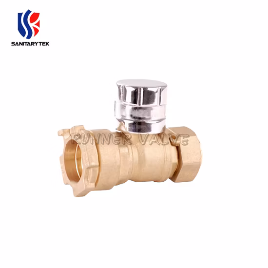 Bmag Cw617n Dzr CZ122 Cw602n Válvula de bola bloqueable magnética antifraude inviolable de latón para tubería de HDPE