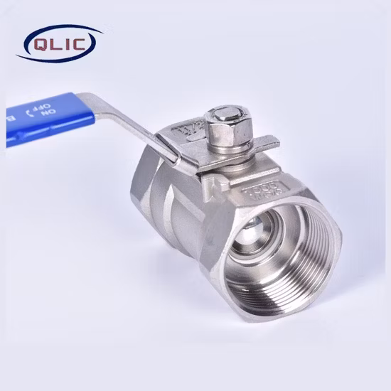 Pn16 Italy Type CF8m SS304 1PC Wafer Flanged Ball Valve with ISO Mounting Pad