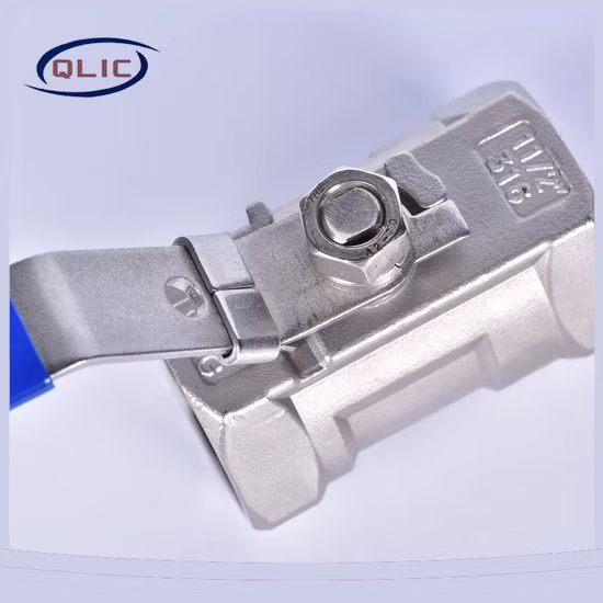 Pn16 Italy Type CF8m SS304 1PC Wafer Flanged Ball Valve with ISO Mounting Pad