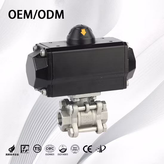 Válvula de bola de brida ANSI de acero inoxidable 3PC Class150